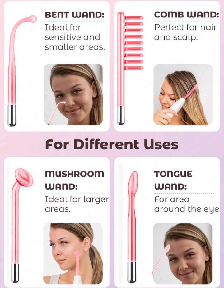Portable High-Frequency Light Therapy Wand
