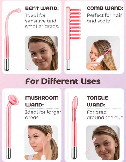 Portable High-Frequency Light Therapy Wand